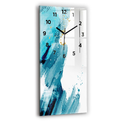 Négyszögletes fali üvegóra 30x60 Ecsetvonásokkal