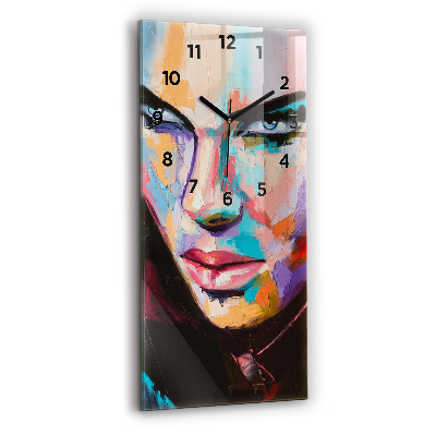 Függőleges üvegóra 30x60 Egy nő portréja