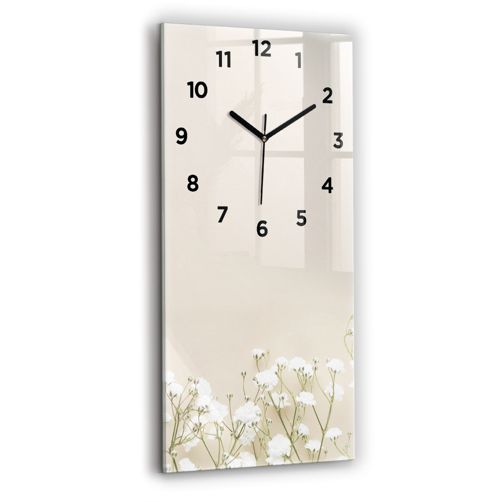 Téglalap alakú üvegóra 30x60 Virágzó gypsophila virágok