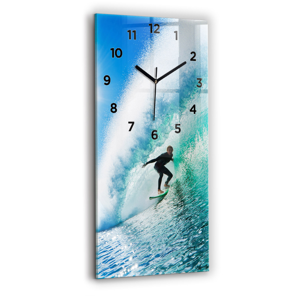 Négyszögletes fali üvegóra 30x60 Szörfözés Hawaii-on