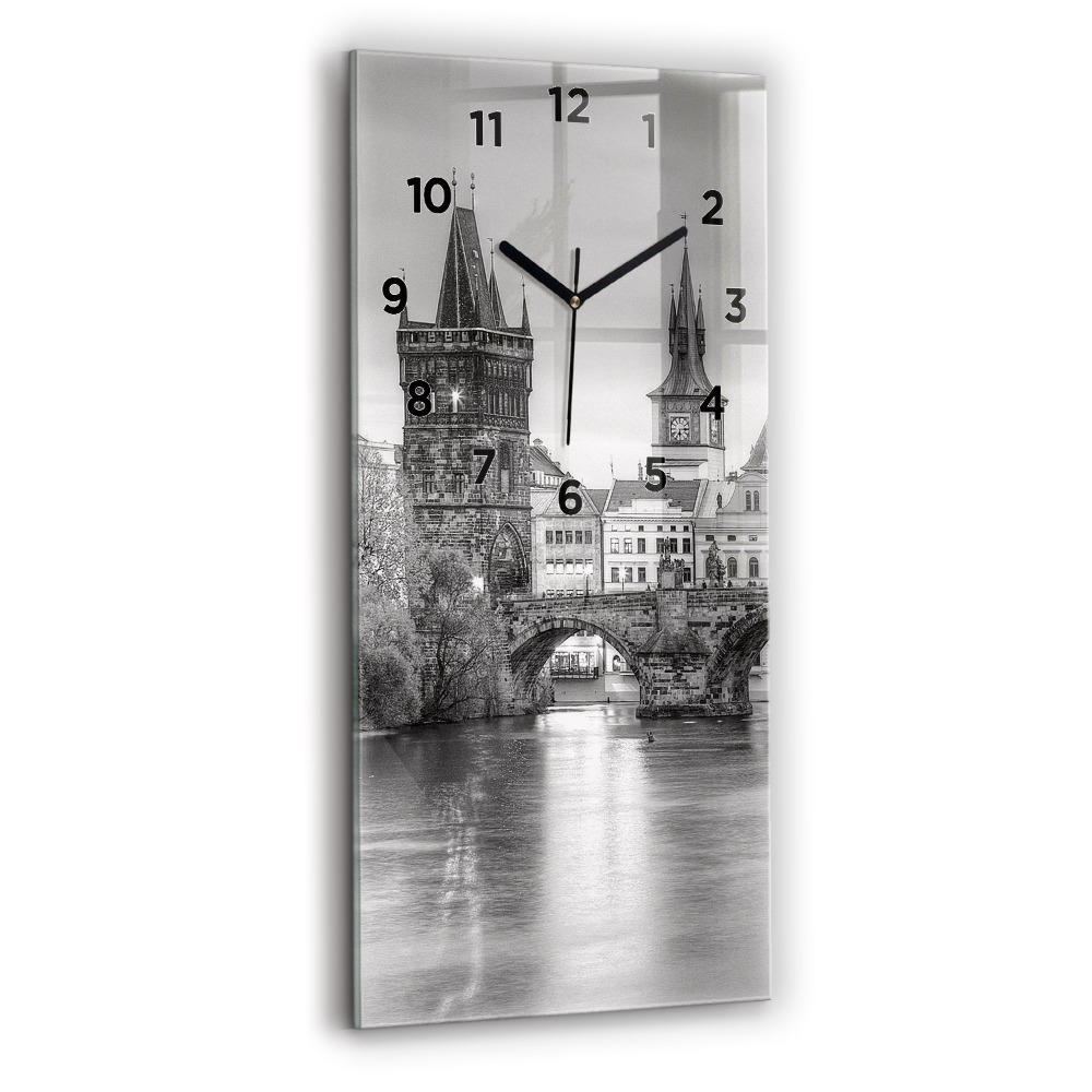 Függőleges üvegóra 30x60 Károly híd Prágában