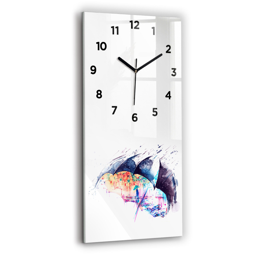 Téglalap alakú üvegóra 30x60 Esernyő és város