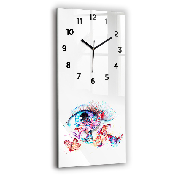 Téglalap alakú üvegóra 30x60 Színes pillangó szem