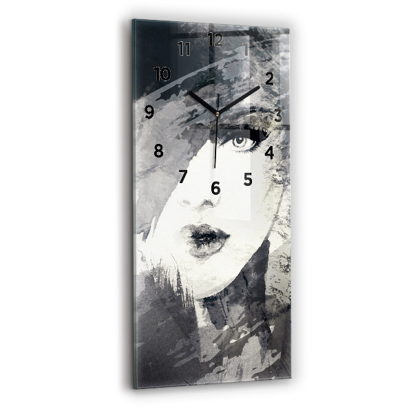 Téglalap alakú üvegóra 30x60 Nő – akvarellek