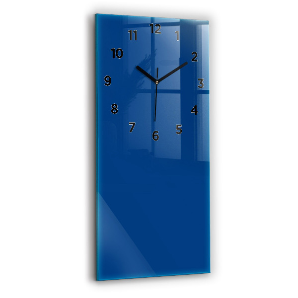 Négyszögletes fali üvegóra 30x60 Kék szín