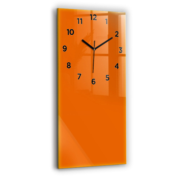 Négyszögletes fali üvegóra 30x60 narancsszín