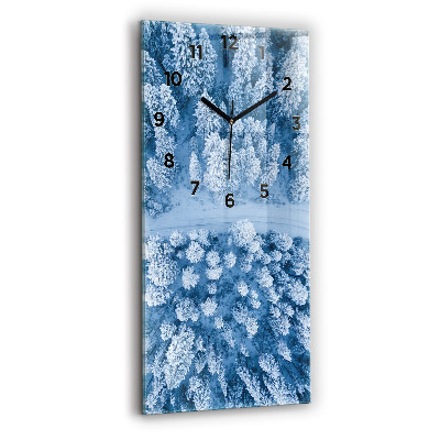 Négyszögletes üvegóra 30x60 Erdő drónból