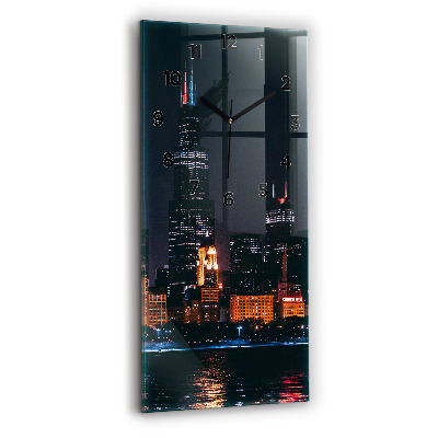 Függőleges üvegóra 30x60 Chicago városkép