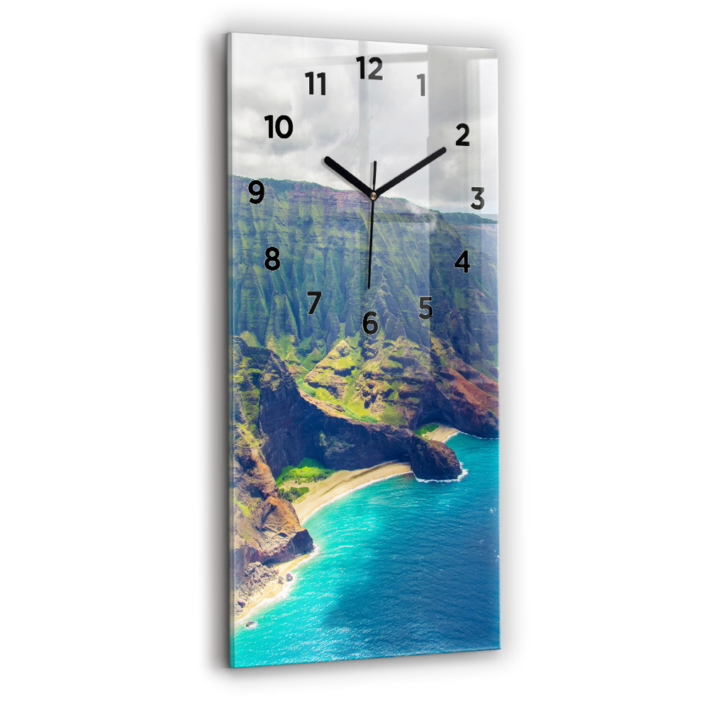Négyszögletes fali üvegóra 30x60 Tenger Hawaii-on