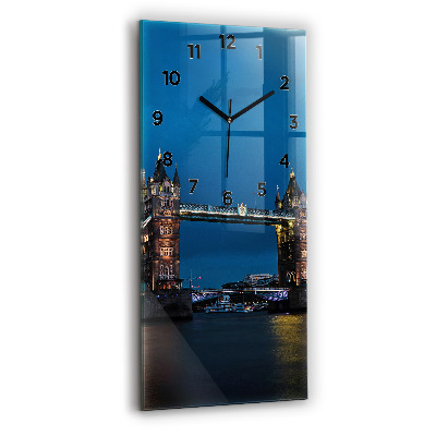 Függőleges üvegóra 30x60 Tower Bridge London éjjel