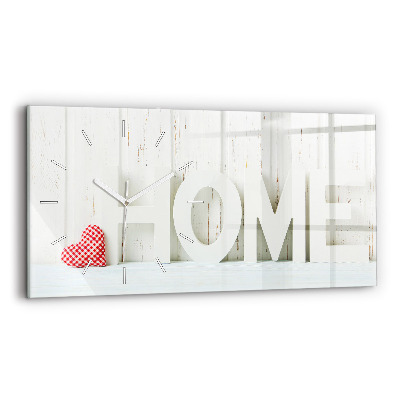 Négyszögletes üvegóra vízszintesen 60x30 Ház felirat