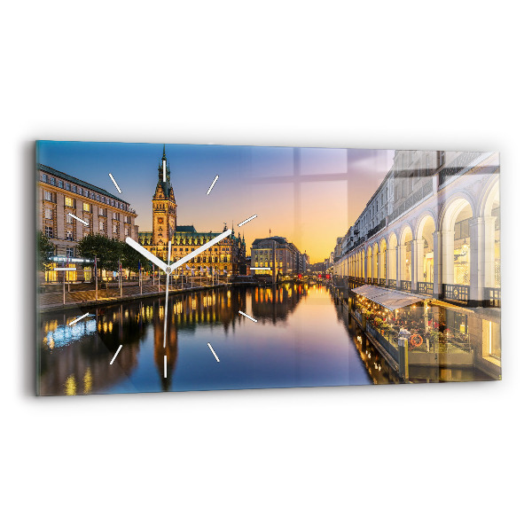 Üvegóra vízszintesen 60x30 Hamburg városháza