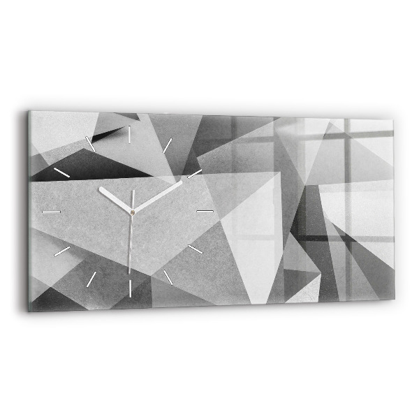 Üvegóra vízszintesen 60x30 Szürke geometriai absztrakció
