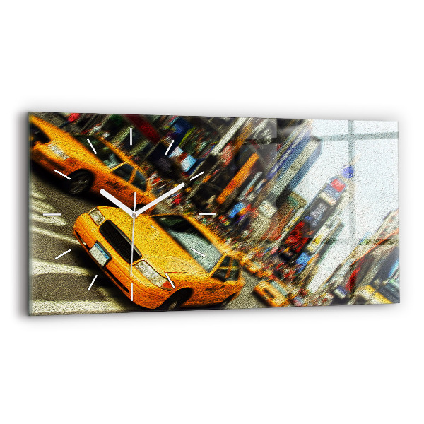 Üvegóra vízszintesen 60x30 New York-i taxik