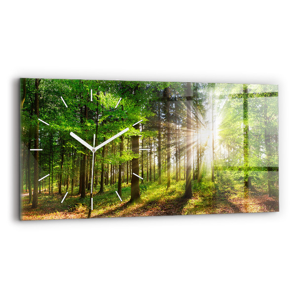 Üvegóra vízszintesen 60x30 Erdei napfelkelte