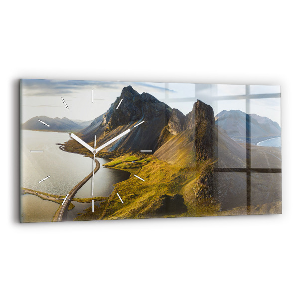 Vízszintes üvegóra 60x30 Út Izlandon