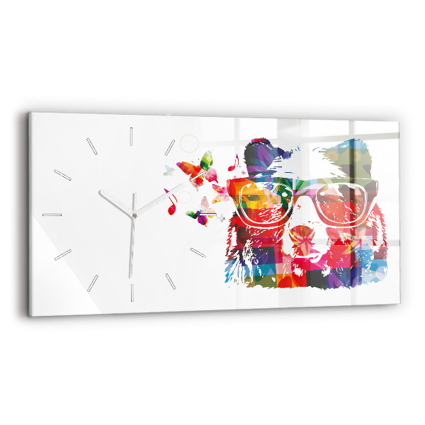 Vízszintes üvegóra 60x30 Medve feje