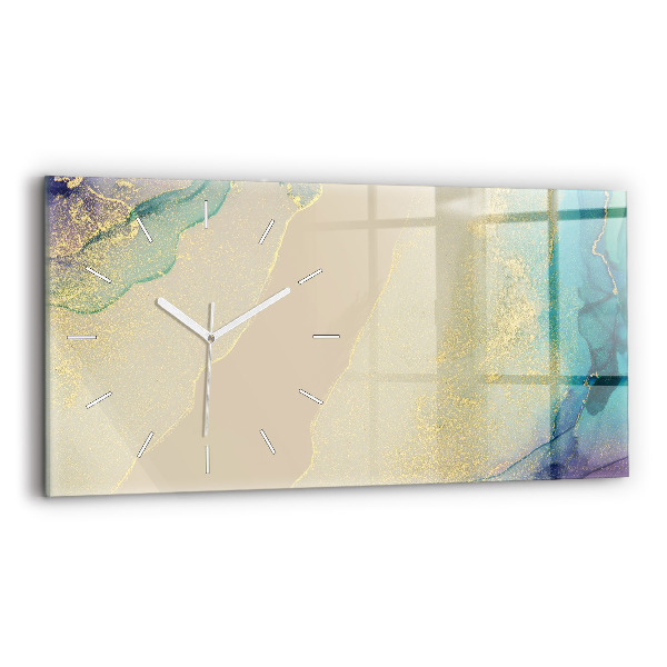 Vízszintes üvegóra 60x30 Elegáns absztrakció