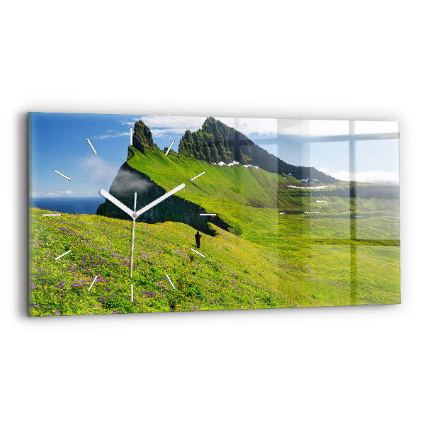 Vízszintes üvegóra 60x30 Hornstrandir izlandi rezervátum
