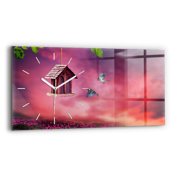 Vízszintes üvegóra 60x30 Madárház