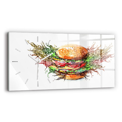 Üvegóra vízszintesen 60x30 XXL sajtos burger