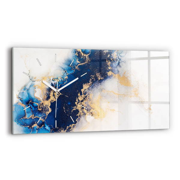 Vízszintes üvegóra 60x30 Márvány minta