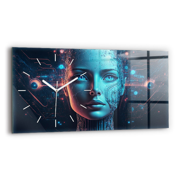 Vízszintes üvegóra 60x30 Mesterséges intelligencia