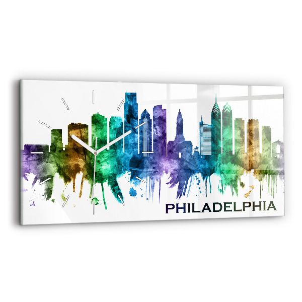 Üvegóra vízszintesen 60x30 Színes Philadelphia