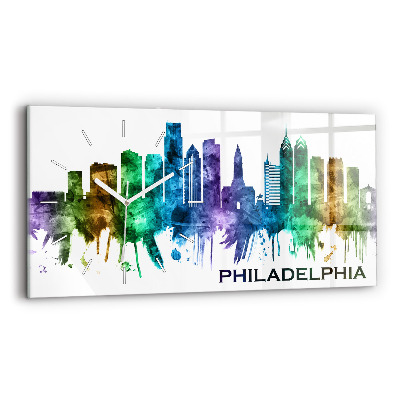 Üvegóra vízszintesen 60x30 Színes Philadelphia