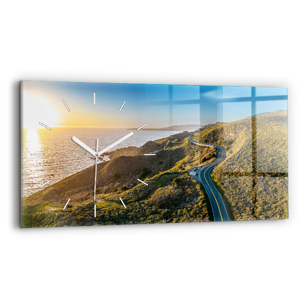 Négyszögletes üvegóra vízszintesen 60x30 A San Francisco körüli út