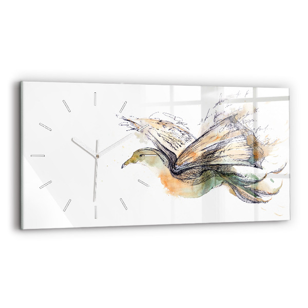 Vízszintes üvegóra 60x30 Madárkönyv