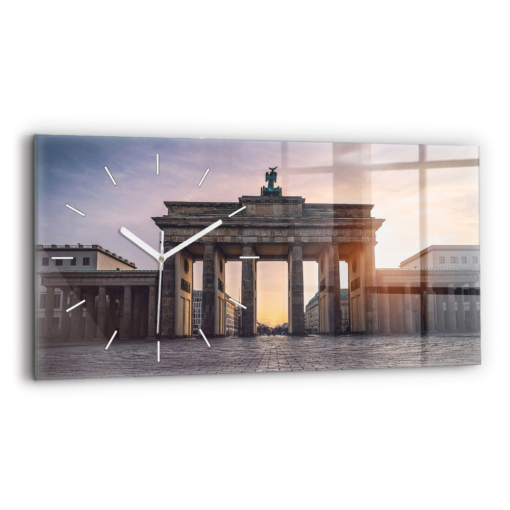 Négyszögletes üvegóra vízszintesen 60x30 Brandenburgi kapu