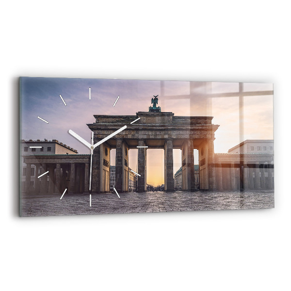 Négyszögletes üvegóra vízszintesen 60x30 Brandenburgi kapu