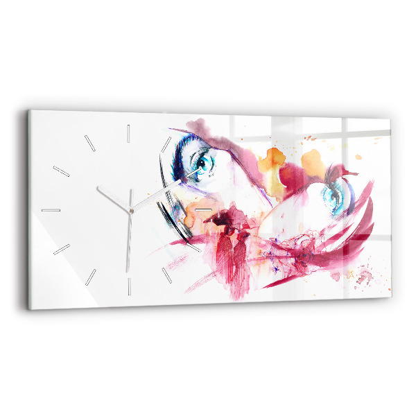 Vízszintes üvegóra 60x30 Romantikus pár