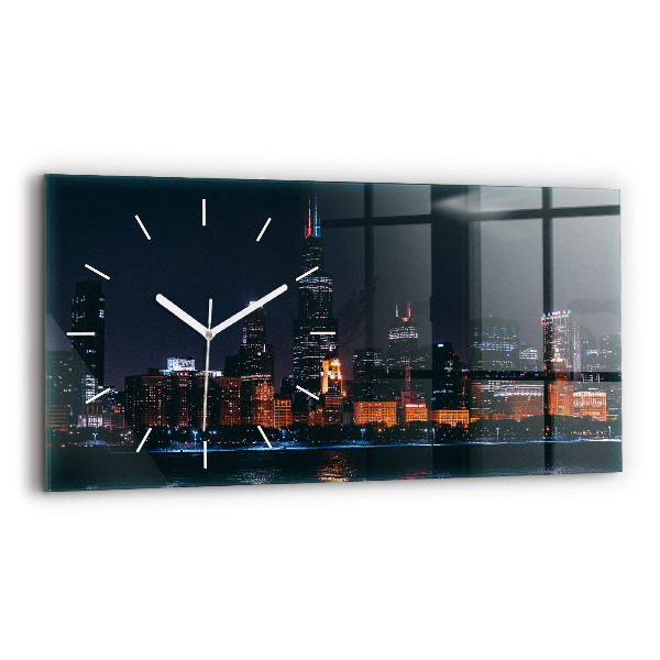 Üvegóra vízszintesen 60x30 Chicago városkép