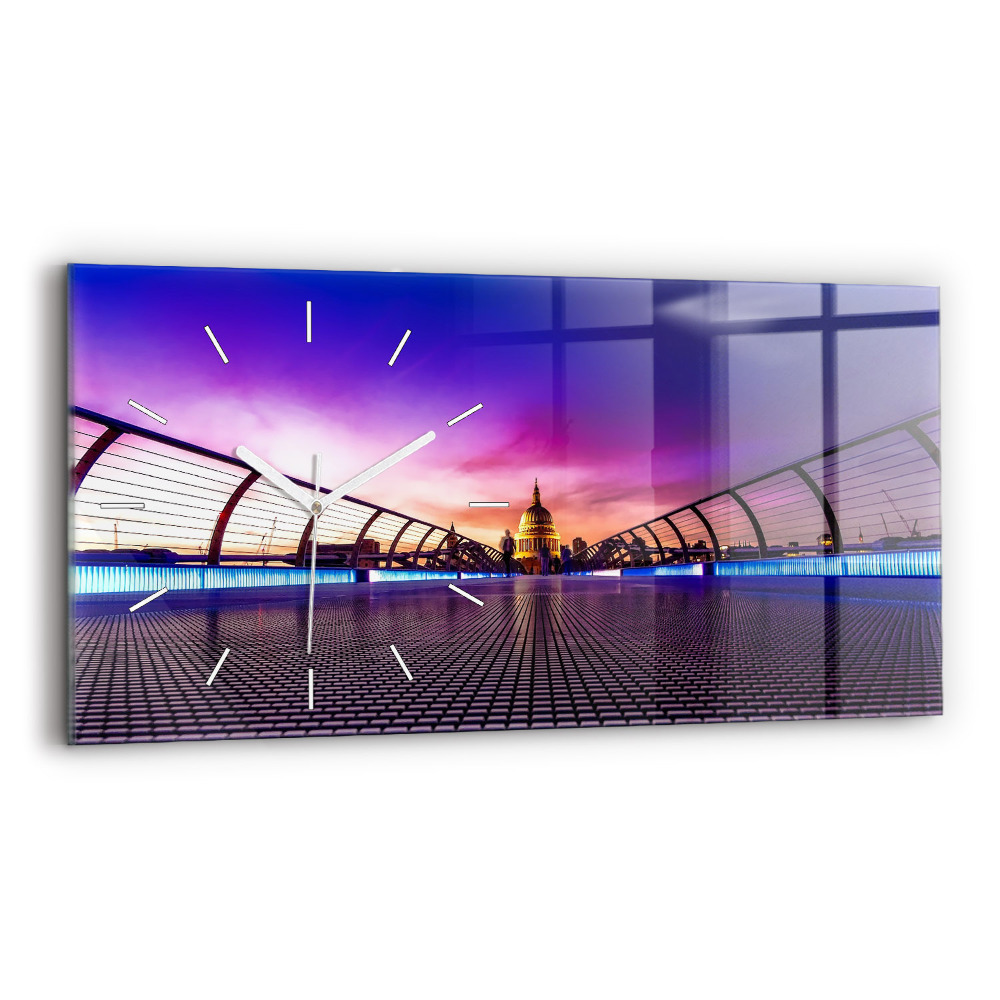 Vízszintes üvegóra 60x30 katedrális Szent Pál