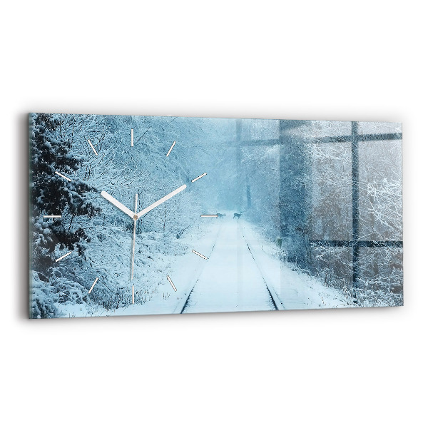 Vízszintes üvegóra 60x30 Szarvas a pályákon