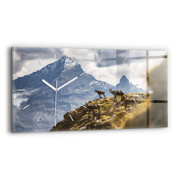 Üvegóra vízszintesen 60x30 Kecske az Aosta-völgyben