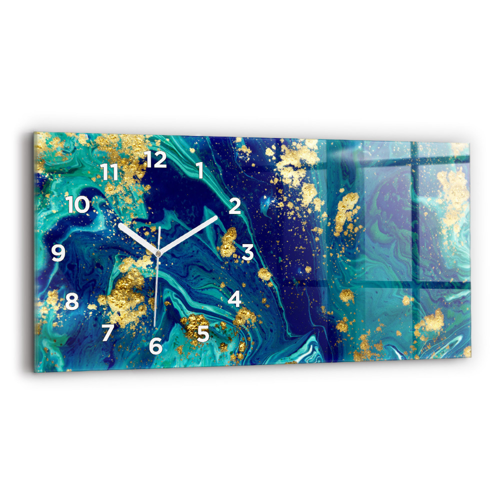 Vízszintes üvegóra 60x30 Modern absztrakció