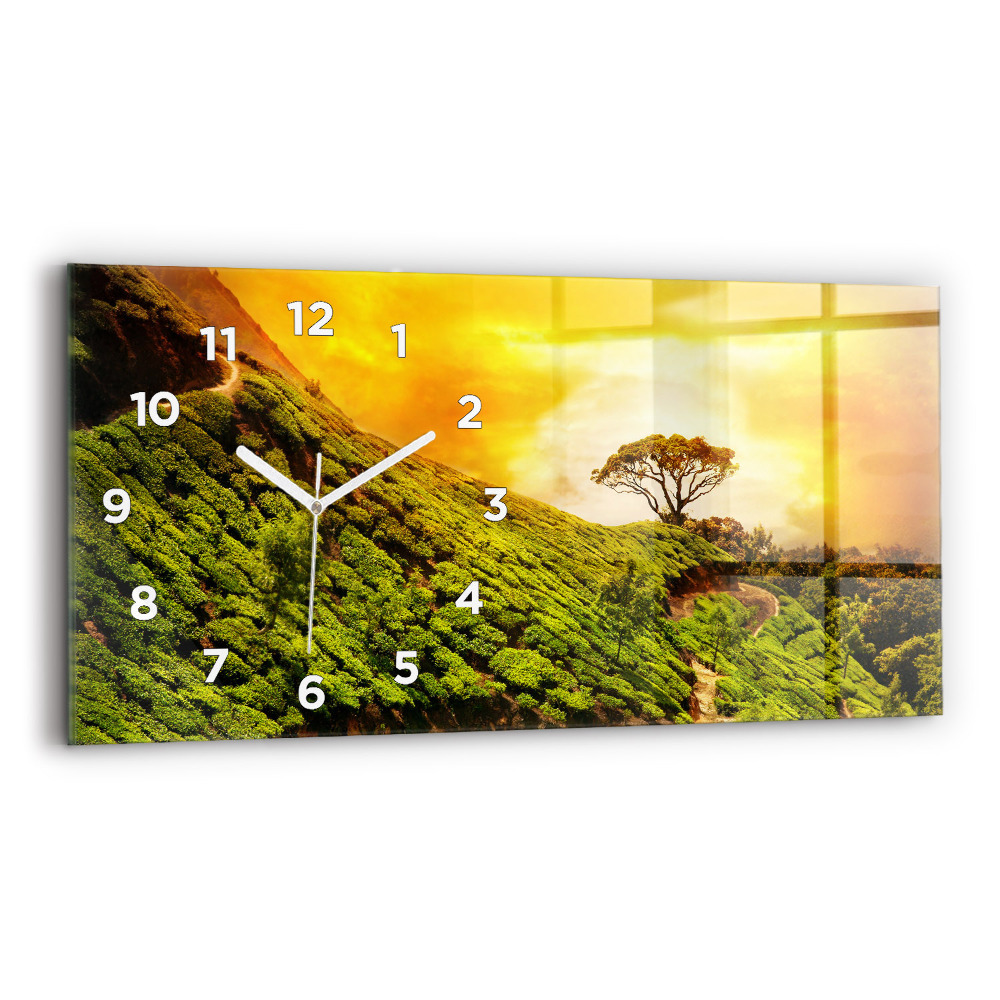 Négyszögletes üvegóra vízszintesen 60x30 Tea Hill