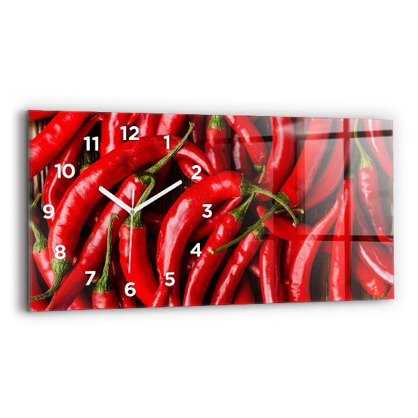 Vízszintes üvegóra 60x30 Forró paprika