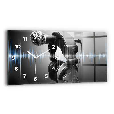 Üvegóra vízszintesen 60x30 Mikrofon és fejhallgató