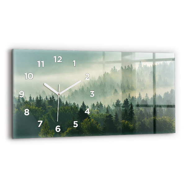 Vízszintes üvegóra 60x30 Napfelkelte Beskids