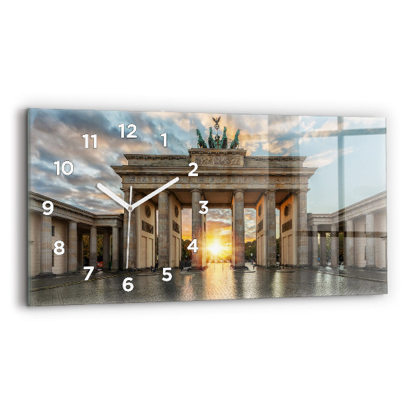 Vízszintes üvegóra 60x30 Brandenburgi kapu Berlinben