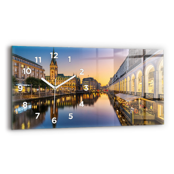 Üvegóra vízszintesen 60x30 Hamburg Városháza