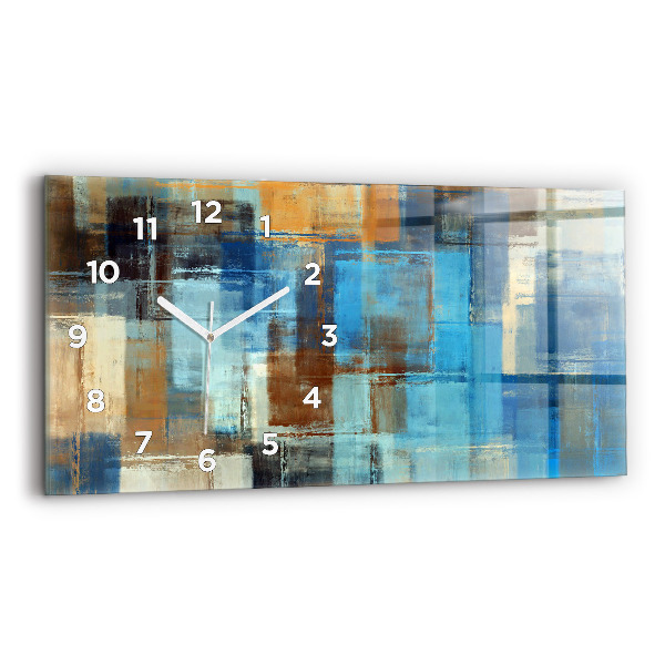 Vízszintes üvegóra 60x30 Színes háttér - absztrakt