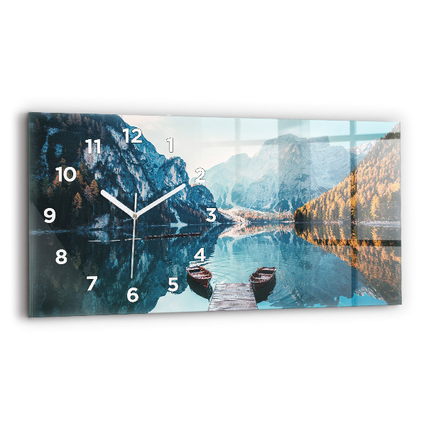 Üvegóra vízszintesen 60x30 Csónakok egy tavon