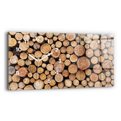 Vízszintes üvegóra 60x30 Fák gyűrűi