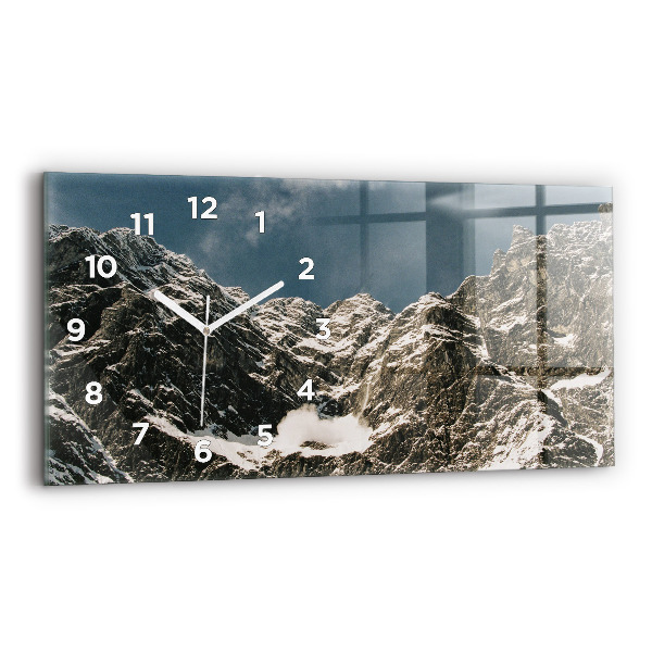 Négyszögletes üvegóra vízszintesen 60x30 Watzmann-hegység
