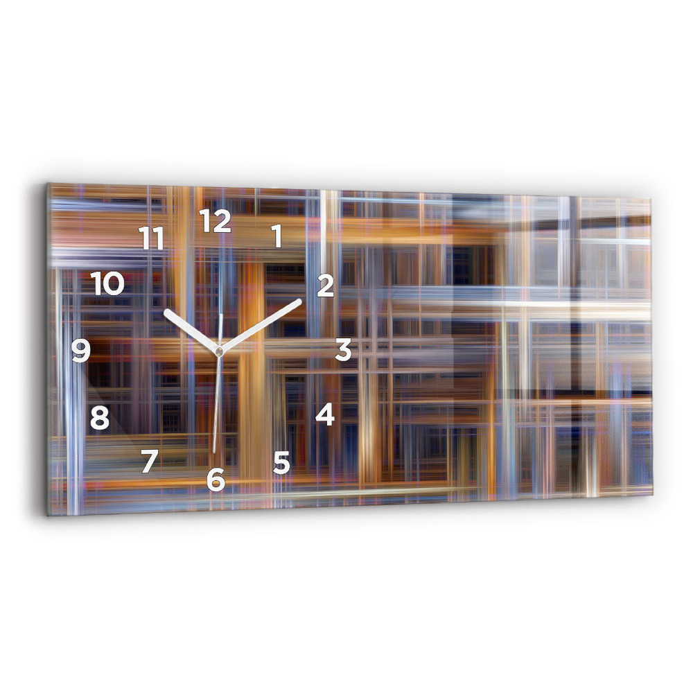 Vízszintes üvegóra 60x30 Geometriai absztrakció